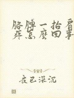 胳膊一抬肩膀就疼怎么回事封面