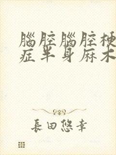 脑腔脑腔梗后遗症半身麻木的治疗原则封面