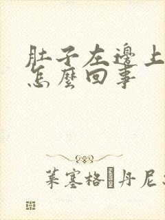 肚子左边上疼是怎么回事