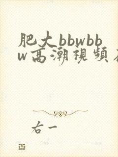 肥大bbwbbw高潮视频在线观看