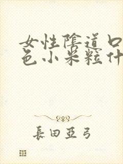 女性阴道口起红色小米粒什么原因封面