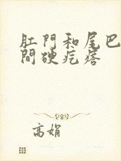 肛门和尾巴骨中间硬疙瘩封面