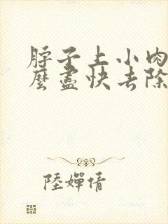 脖子上小肉粒怎么尽快去除