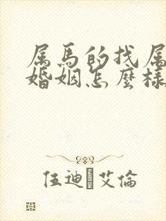 属马的找属马的婚姻怎么样