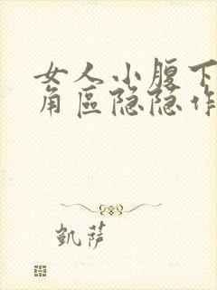女人小腹下面三角区隐隐作痛封面