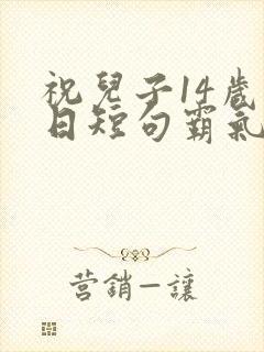 祝儿子14岁生日短句霸气封面