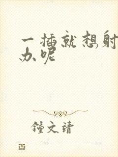 一插就想射怎么办呢