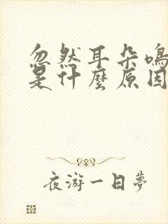 忽然耳朵鸣头晕是什么原因