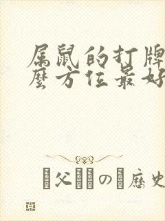 属鼠的打牌坐什么方位最好