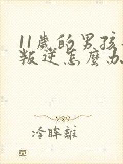 11岁的男孩子叛逆怎么办