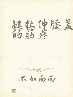 腿拉伸膝盖后面的筋疼封面