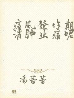 痛风发作期怎样消肿止痛呢