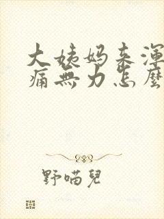 大姨妈来浑身酸痛无力怎么办封面