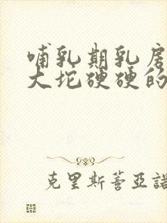 哺乳期乳房里一大坨硬硬的