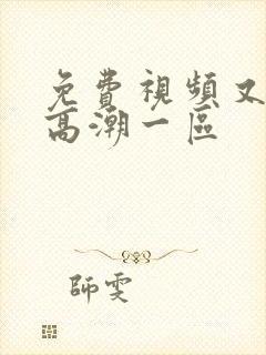 免费视频又爽又高潮一区