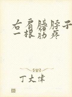 右肩膀脖子连着一根筋疼