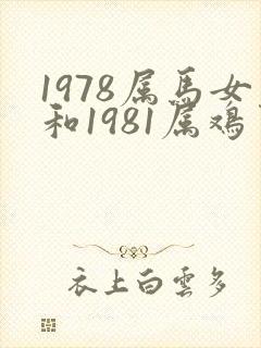 1978属马女和1981属鸡男婚姻怎样