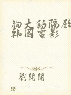 胸大的隔壁姐姐韩国电影