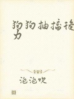 狗狗抽搐后腿无力