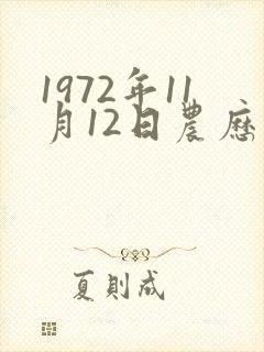1972年11月12日农历属鼠的命运如何