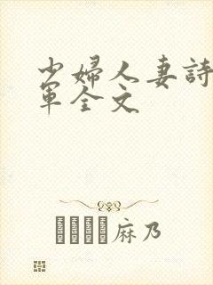 少妇人妻诗雨小军全文