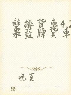 双排货车4.2米蓝牌货车报价