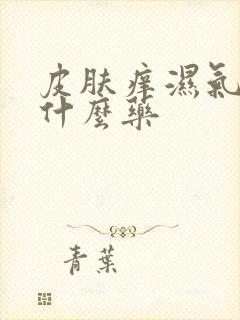 皮肤痒湿气重吃什么药封面