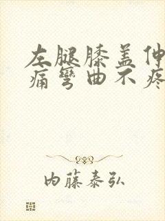 左腿膝盖伸直就痛弯曲不疼