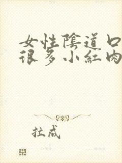 女性阴道口上有很多小红肉刺封面