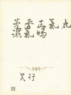 藿香正气丸能祛湿气吗封面