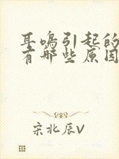 耳鸣引起的原因有哪些原因封面