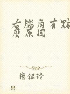 右脑角有点痛什么原因