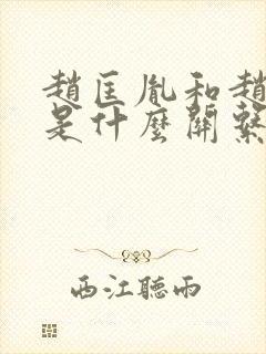 赵匡胤和赵匡胤是什么关系