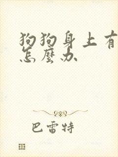 狗狗身上有螨虫怎么办