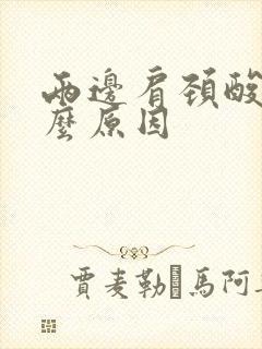 两边肩颈酸痛什么原因封面