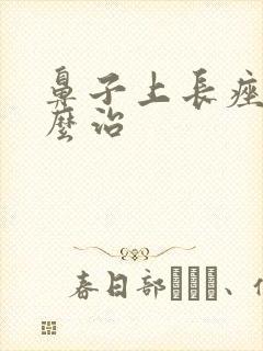 鼻子上长痤疮怎么治