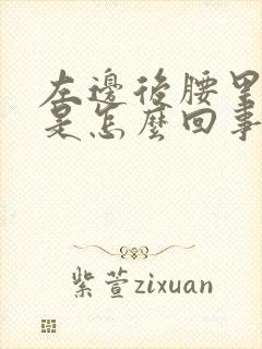 左边后腰里面疼是怎么回事女