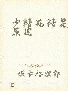 少精死精是什么原因