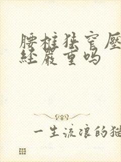 腰椎狭窄压迫神经严重吗