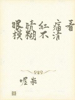 眼睛红痛看东西模糊不清