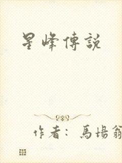 星峰传说封面