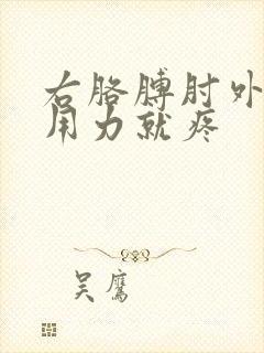 右胳膊肘外侧一用力就疼