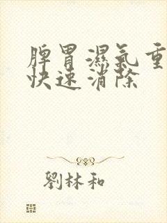 脾胃湿气重怎么快速消除