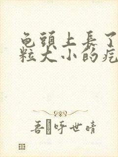 龟头上长了个米粒大小的疙瘩