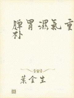 脾胃湿气重怎么补