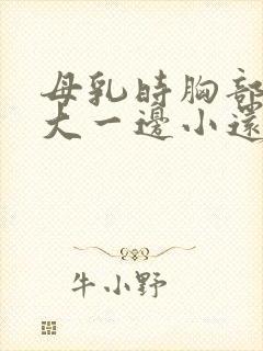 母乳时胸部一边大一边小还能补救吗