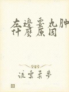 左边睾丸肿疼是什么原因