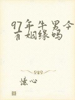 97年牛男今年有姻缘吗