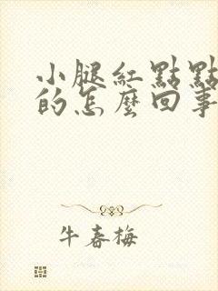 小腿红点点痒痒的怎么回事