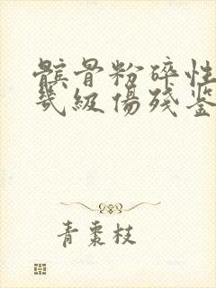 髌骨粉碎性骨折几级伤残鉴定